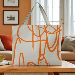 Shopper beige-orange