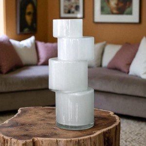Vase Turm weiß