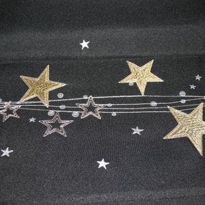 Tischläufer Sterne/gold
